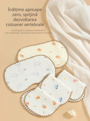 Pernuță pentru bebeluși, tip nor, din bumbac 100%, stil coreean, pentru nou-născuți (0–12 luni)