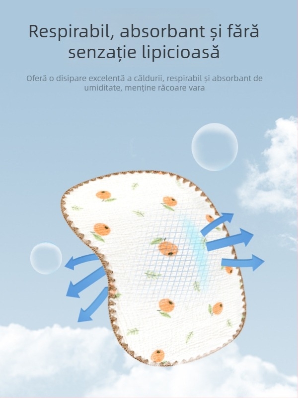 Pernuță pentru bebeluși, tip nor, din bumbac 100%, stil coreean, pentru nou-născuți (0–12 luni)