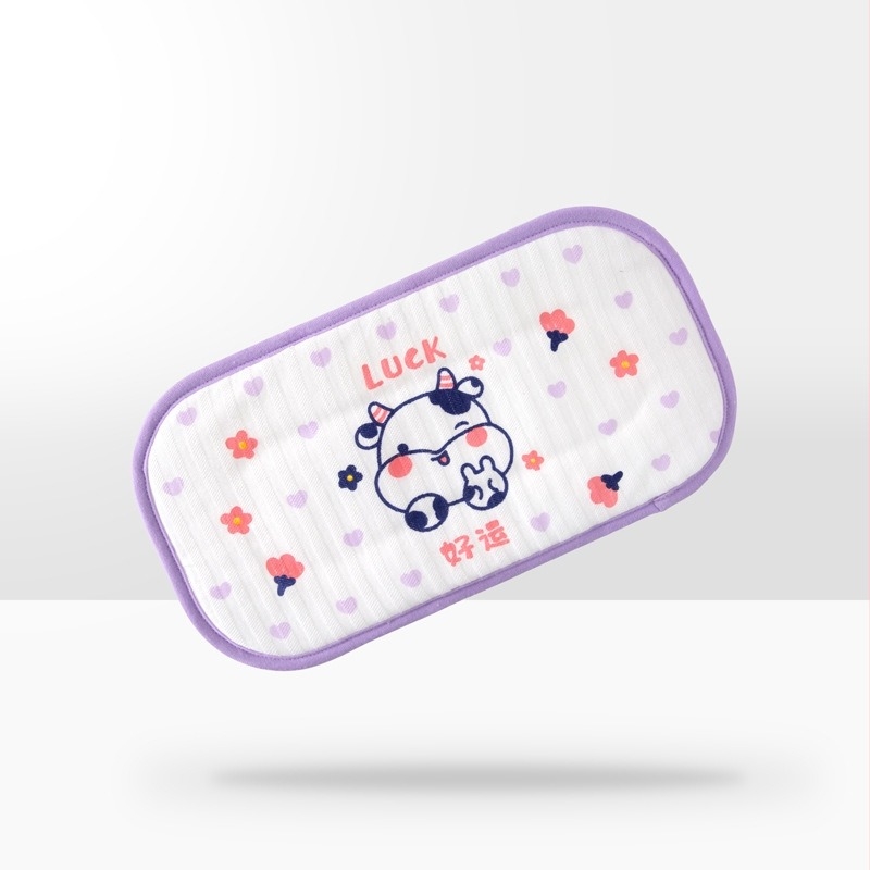 Pernă de susținere a brațului la hrănire bebeluș — 100% bumbac, nou-născuți până la 12 luni, stil desen animat, Happiness