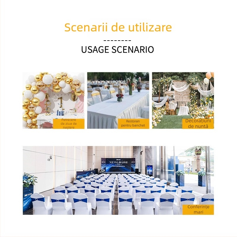 Runner de masă cu finisaj satin | Material poliester 95% / 5% fibre | Model solid | Personalizare disponibilă