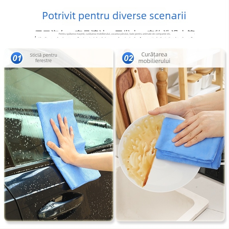 Prosop de curățare auto din PVA, imitatie de piele de căprioară, absorbant, fără scame, Plain-Weave, 150 g, Multifuncțional