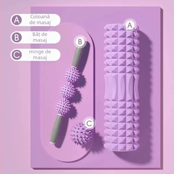 Rola din spumă pentru tonifierea gambelor, relaxarea mușchilor, masaj la domiciliu, yoga și Pilates