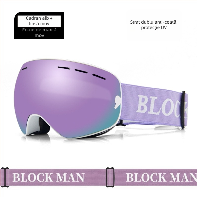 Ochelari de schi - Design cu un singur strat, material: floare de mătase, pentru copii