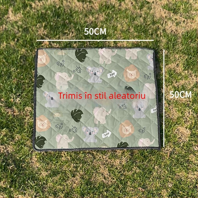 Covoraș octagonal impermeabil pentru camping, din poliester, antiderapant și rezistent la umezeală, pentru 4–6 persoane