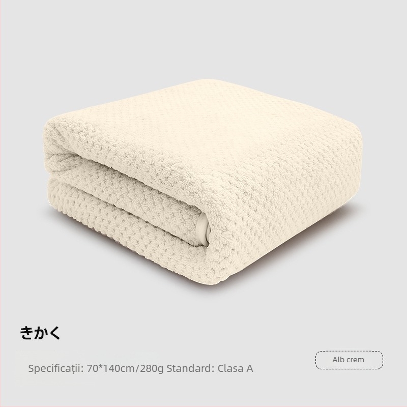 Prosop de baie din catifea coral pentru adulți — fibră poliesterică, 150d Jacquard