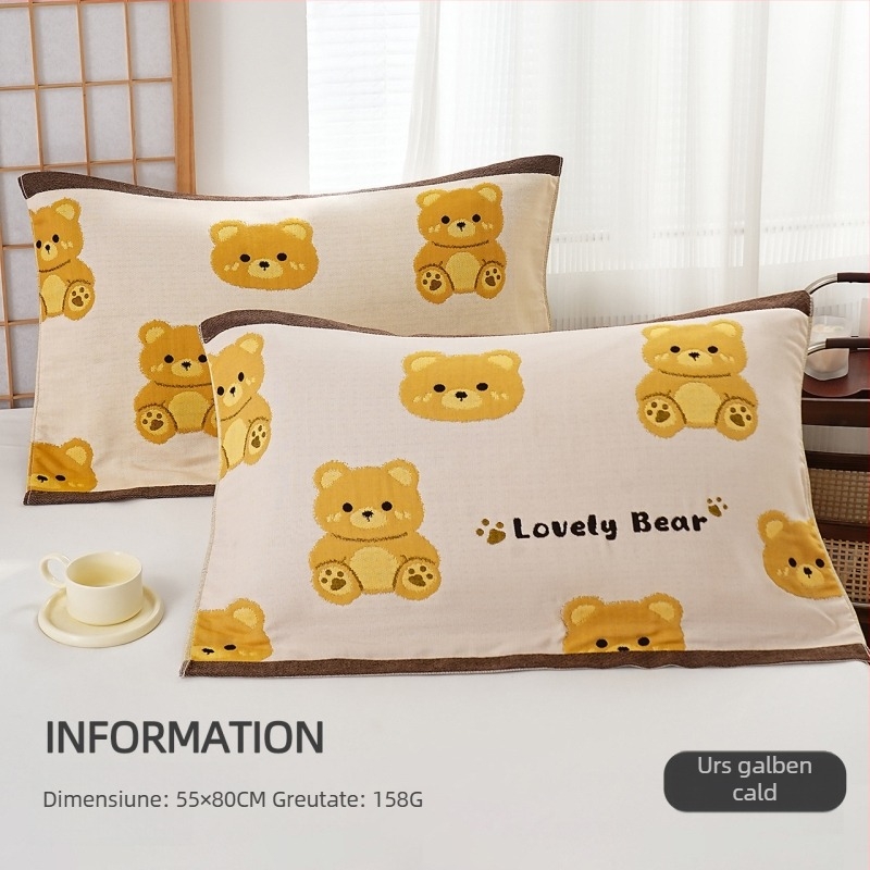 Husă de pernă, bumbac pur, logo imprimat, personalizare disponibilă, etichetă privată acceptată