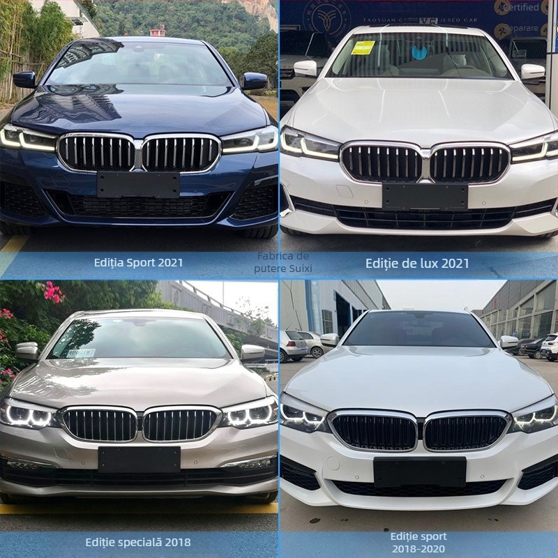 BMW Seria 5 – bază pentru plăcuța de înmatriculare pentru față și spate, cu suporturi și cadru GT