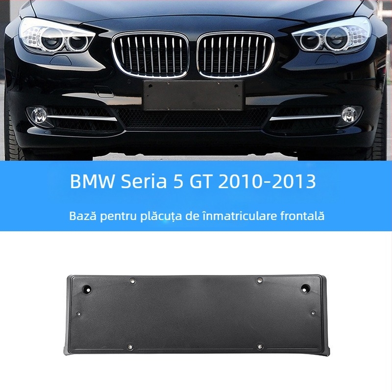 BMW Seria 5 – bază pentru plăcuța de înmatriculare pentru față și spate, cu suporturi și cadru GT