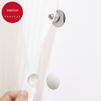 Închizător magnetic pentru perdea - anti-pierdere de lumină, fixare pe perete fără găuri (Brand Change; Material: Magnet; Categoria catarama perdea; Stil Simplu)