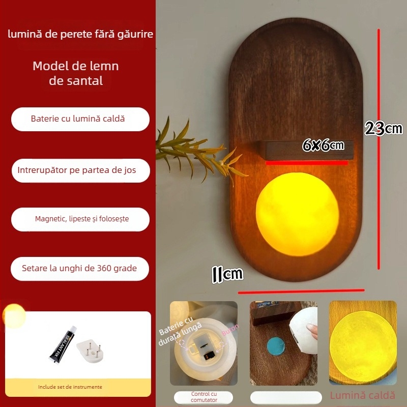 Autocolant de perete din lemn pentru baie – decor, pandantiv vază, stil proaspăt