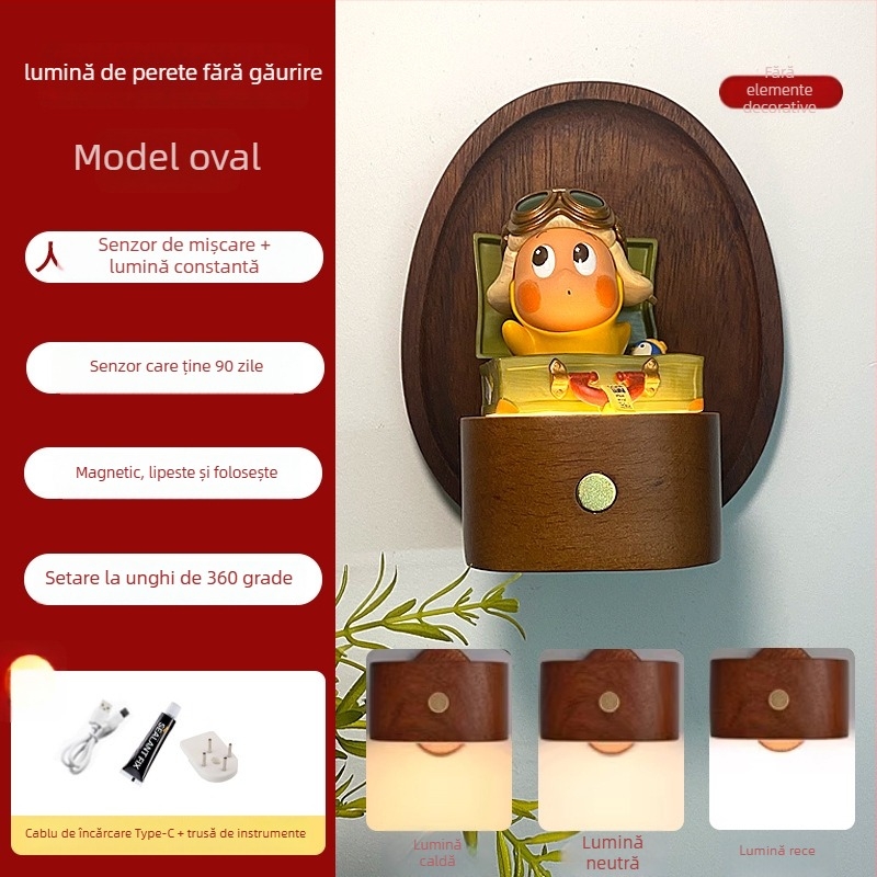 Autocolant de perete din lemn pentru baie – decor, pandantiv vază, stil proaspăt