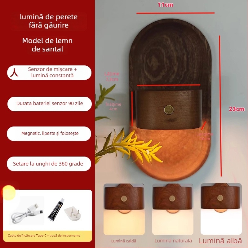 Autocolant de perete din lemn pentru baie – decor, pandantiv vază, stil proaspăt