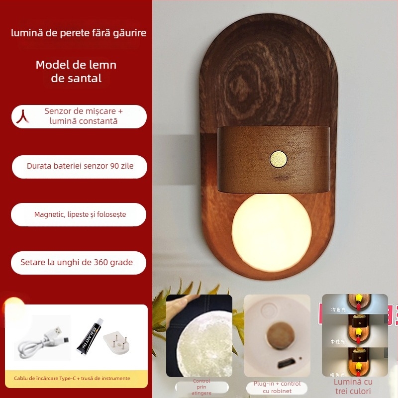 Autocolant de perete din lemn pentru baie – decor, pandantiv vază, stil proaspăt