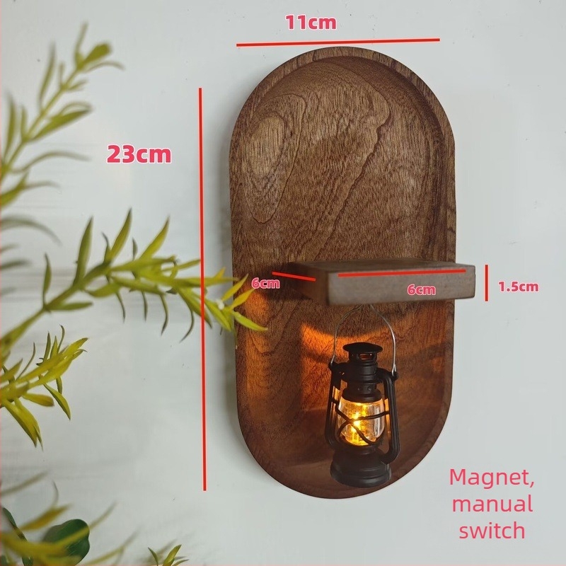 Autocolant de perete din lemn pentru baie – decor, pandantiv vază, stil proaspăt