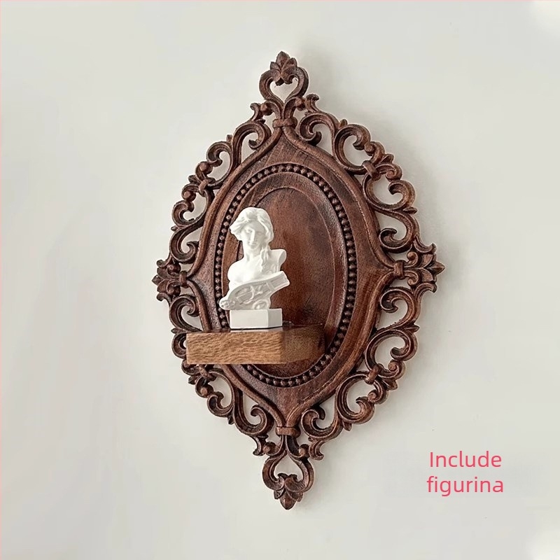 Autocolant de perete din lemn pentru baie – decor, pandantiv vază, stil proaspăt