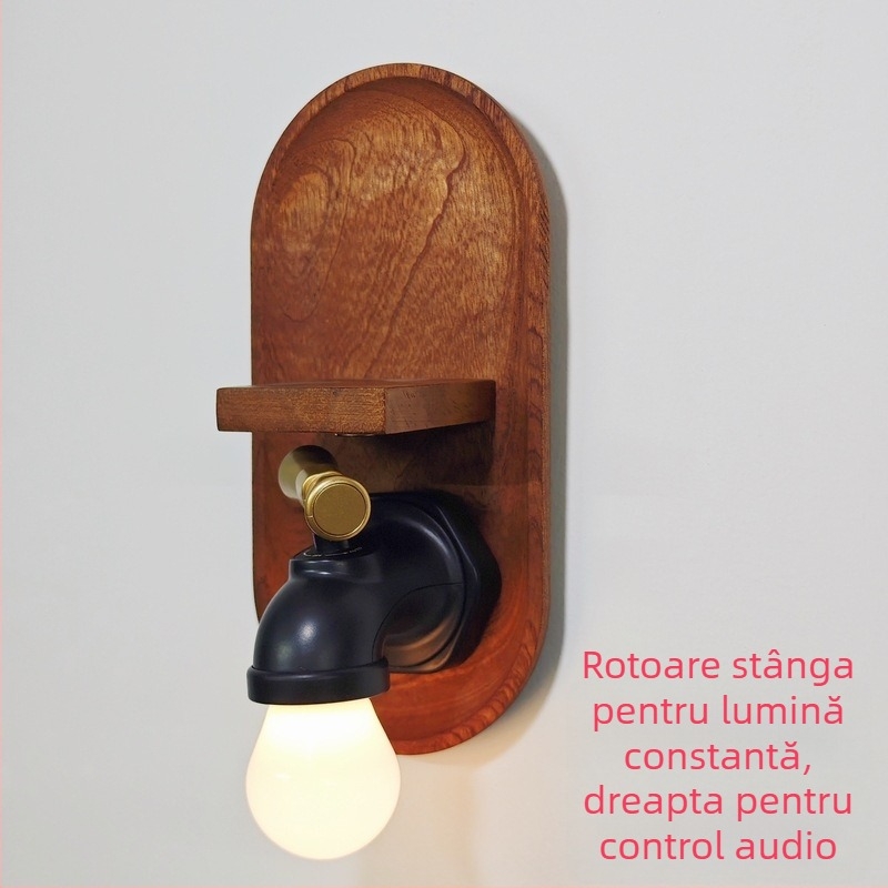 Autocolant de perete din lemn pentru baie – decor, pandantiv vază, stil proaspăt