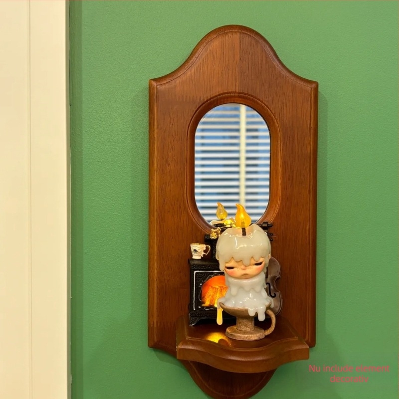 Autocolant de perete din lemn pentru baie – decor, pandantiv vază, stil proaspăt