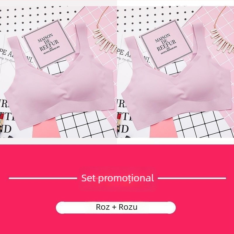 Sutien sport cu cupă completă, cupă turnată ultra-subțire, push-up, fără sârmă, material nylon cu căptușeală din spandex