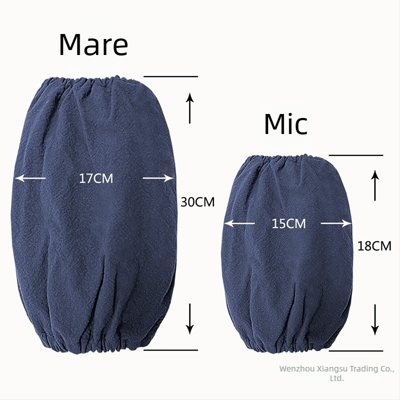 Manșete de protecție pentru pictură pentru copii, din bumbac natural, pânză impermeabilă și respirabilă, uni, imprimare cu logo