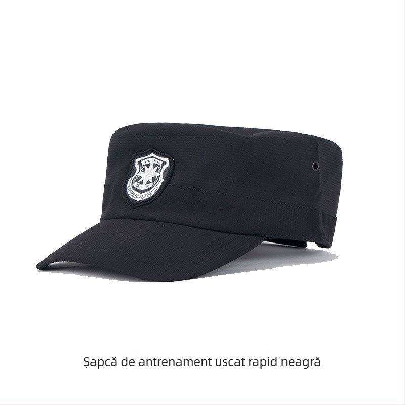 Șapcă de securitate cu cozoroc – unisex, lână/felt, țesătură twill, monocromă, brodată