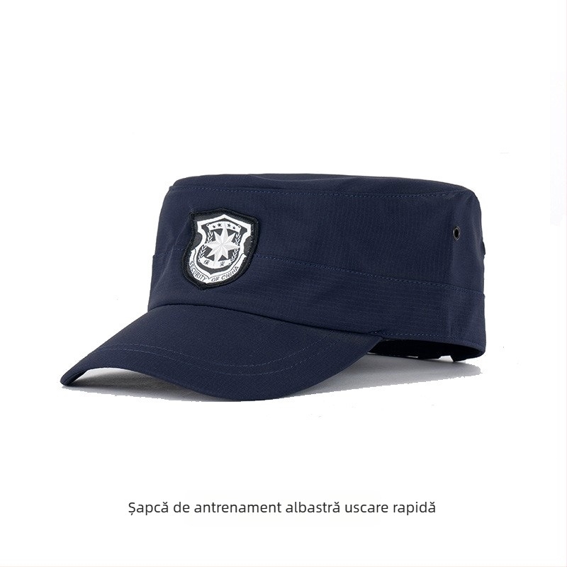 Șapcă de securitate cu cozoroc – unisex, lână/felt, țesătură twill, monocromă, brodată