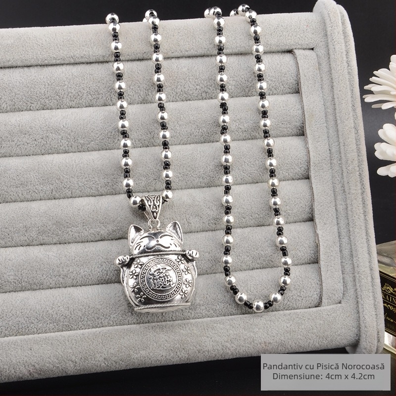 Lanț de pulover din aliaj, colier lung cu ciucuri, stil etno-retro