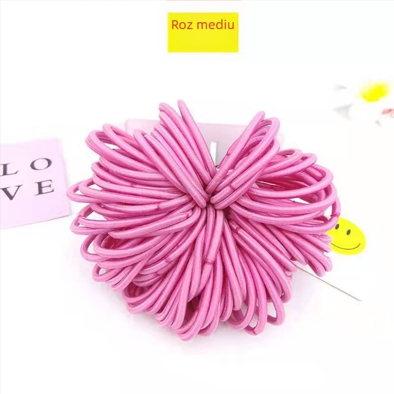 Elastic pentru păr din cauciuc - elasticitate înaltă, realizat manual, design original, fibră poliesterică