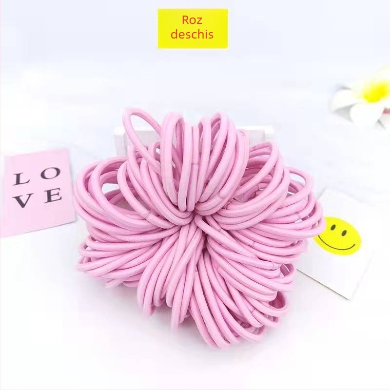 Elastic pentru păr din cauciuc - elasticitate înaltă, realizat manual, design original, fibră poliesterică