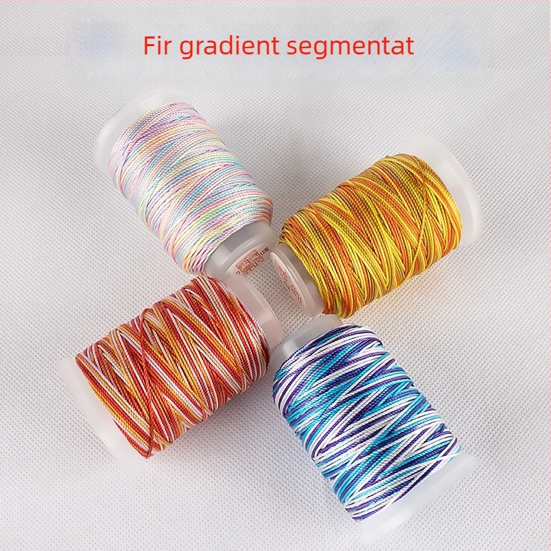 Fir gradient multicolor pentru croitorie DIY, variante 3/6/9/12/15 fire