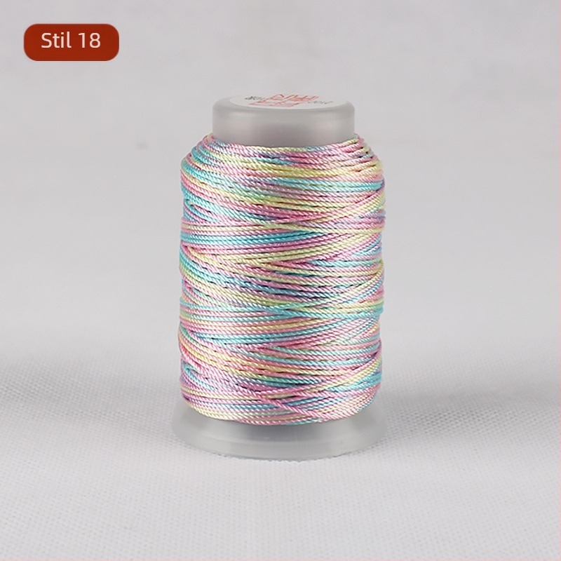 Fir gradient multicolor pentru croitorie DIY, variante 3/6/9/12/15 fire