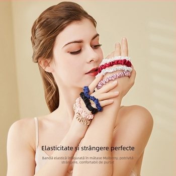 Accesoriu pentru cap din mătase Mulberry, 19 momme, lucrat manual, stil urban modern