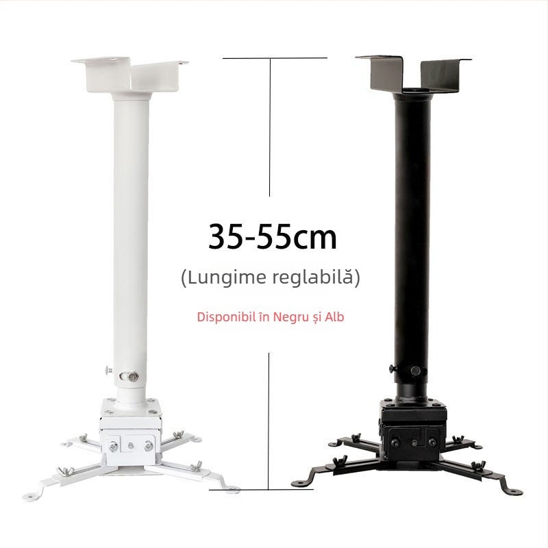 Suport telescopic universal pentru proiector pentru plafon, perete sau podea – Compatibil cu BenQ și Epson