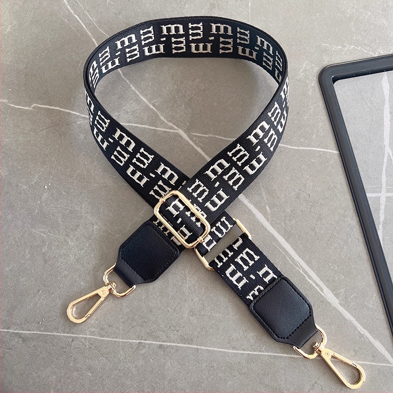 Curea de umăr pentru geantă – reglabilă și lată, poliester, stil street fashion, model cu litere.