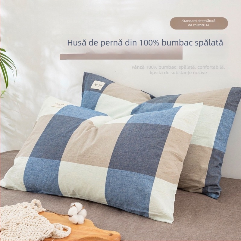 Fețe de pernă din bumbac pur, conținut de bumbac 95%, țesătură 30s, imprimare reactive și vopsire