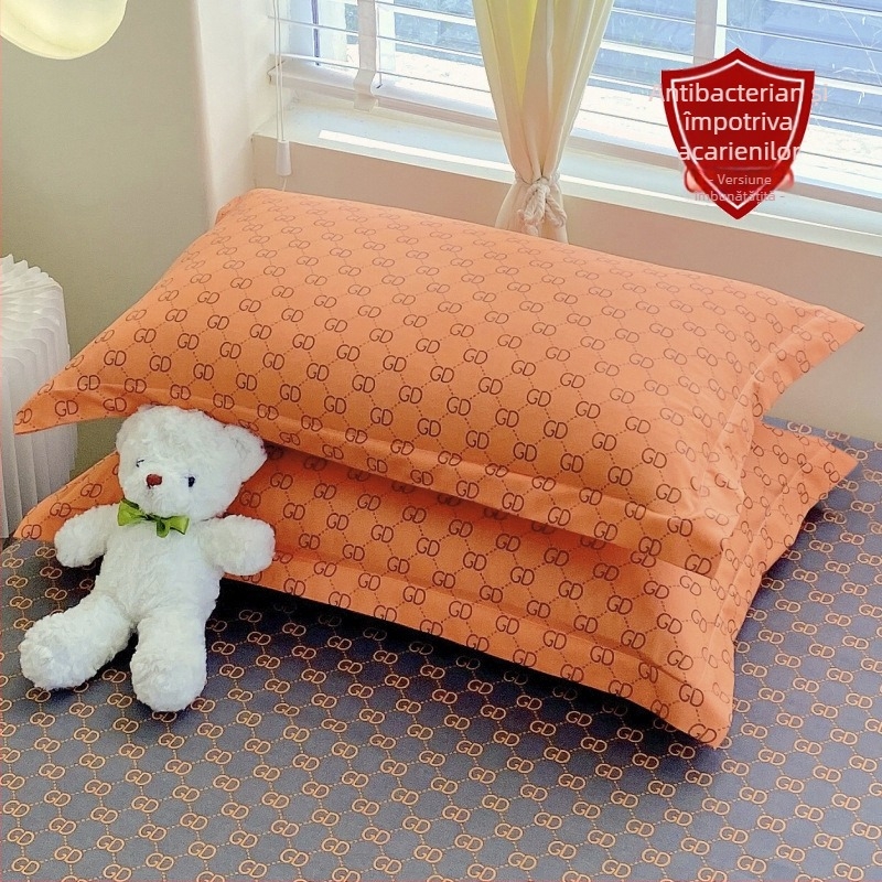 Fețe de pernă – poliester satinat, imprimare și vopsire reactive, personalizabil, stil modern minimalist