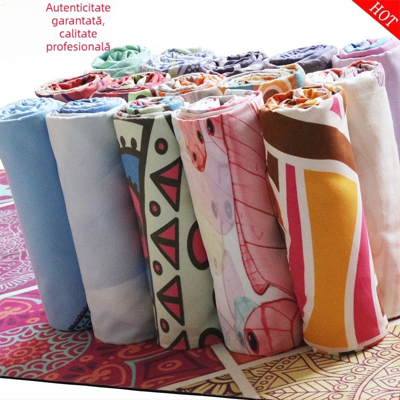 Prosop de yoga antiderapant cu model imprimat — Brand Yuqi, Model 2nHFceBp