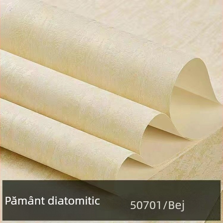 Tapet nețesut, material mătase, neadeziv, pentru fundalul camerei și al canapelei, decor simplu