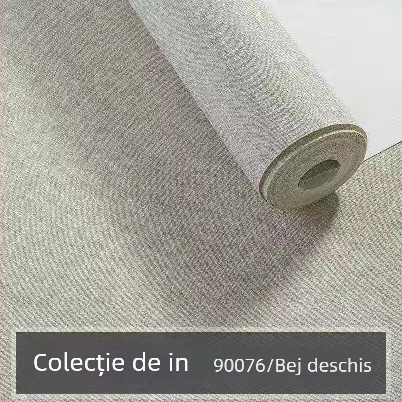 Tapet nețesut, material mătase, neadeziv, pentru fundalul camerei și al canapelei, decor simplu