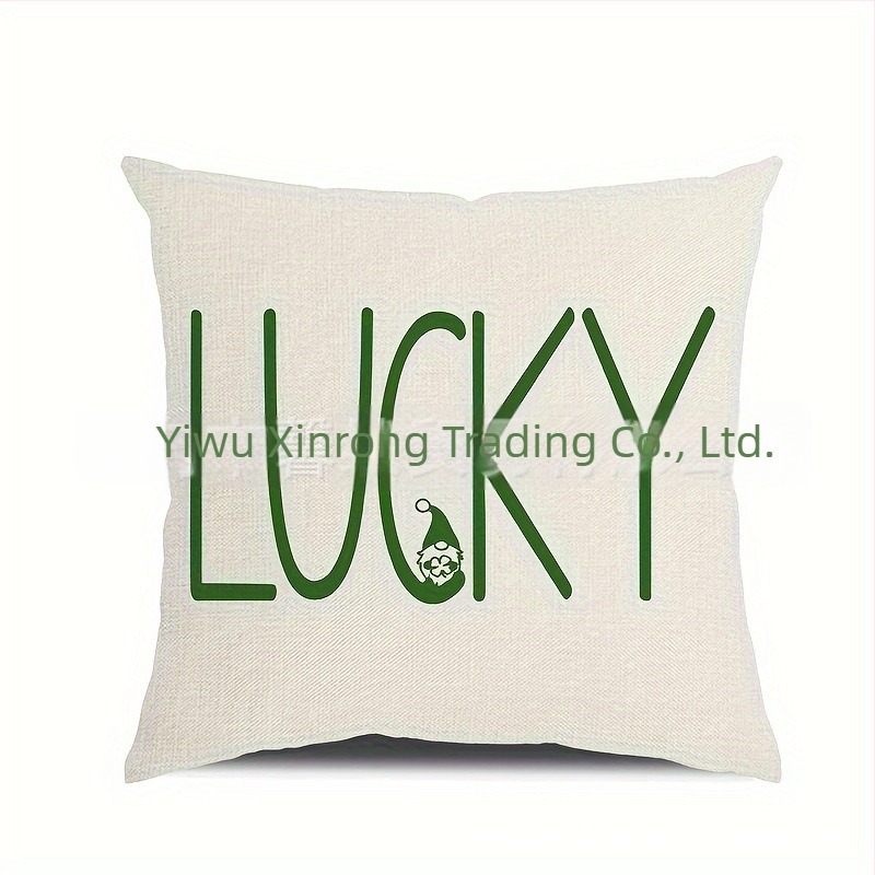 Husă de pernă din in, design tipărit personalizabil – stil modern minimalist