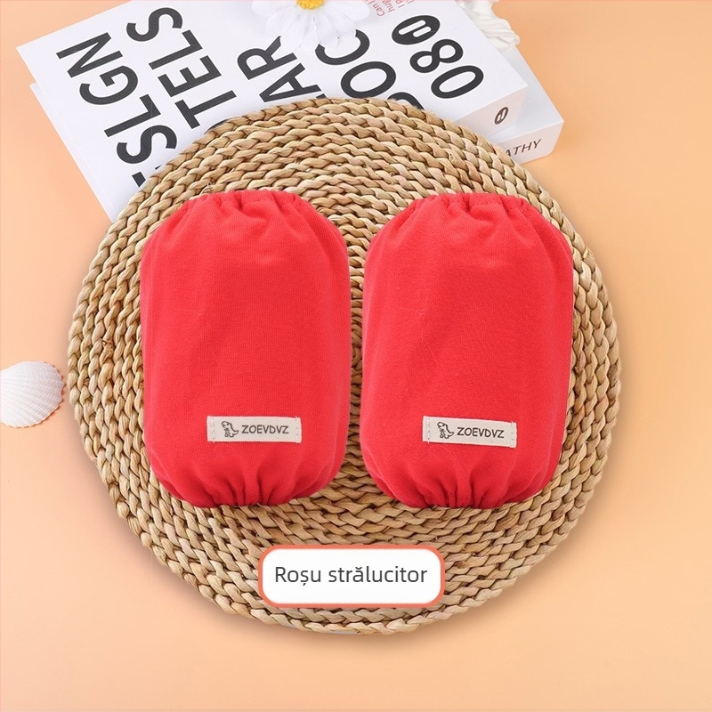 Protectori pentru mâneci din bumbac, rezistenți la mestecat, anti-murdărire, pentru 0–8 ani, unisex, stil japonez-coreean, pentru iarnă, primăvară și toamnă