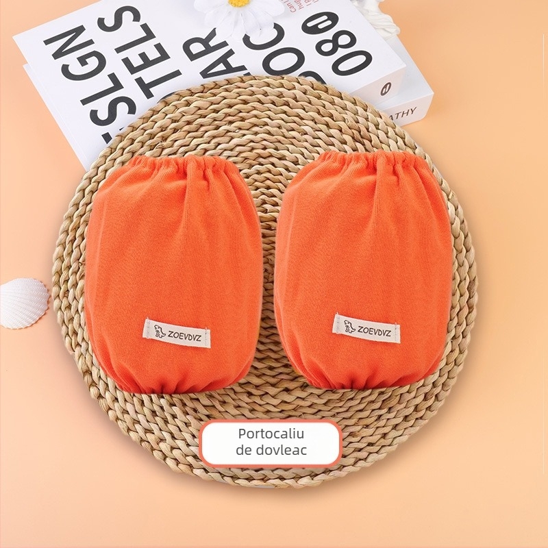 Protectori pentru mâneci din bumbac, rezistenți la mestecat, anti-murdărire, pentru 0–8 ani, unisex, stil japonez-coreean, pentru iarnă, primăvară și toamnă