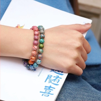 Mărgele de lac pentru brățări — lucrate manual, naturale, lustruite; stil chinezesc, accesorii DIY