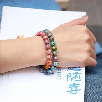 Mărgele de lac pentru brățări — lucrate manual, naturale, lustruite; stil chinezesc, accesorii DIY