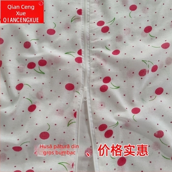 Cuvertură pentru pilotă din bumbac, imprimeu floral, imprimare digitală, stil minimalist modern