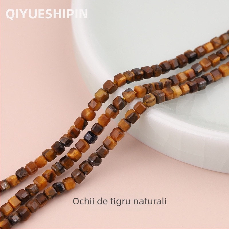 Mărgele din cristal natural – mărgele libere – tăiere și șlefuire a pietrei brute – model natural – origine Guangzhou