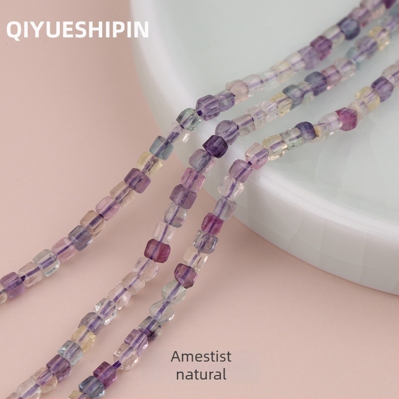 Mărgele din cristal natural – mărgele libere – tăiere și șlefuire a pietrei brute – model natural – origine Guangzhou