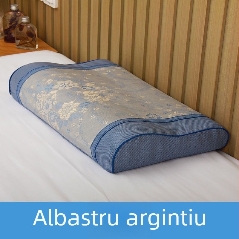 Feță de pernă din bumbac, țesătură simplă, vopsire reacitivă, stil modern minimalist.