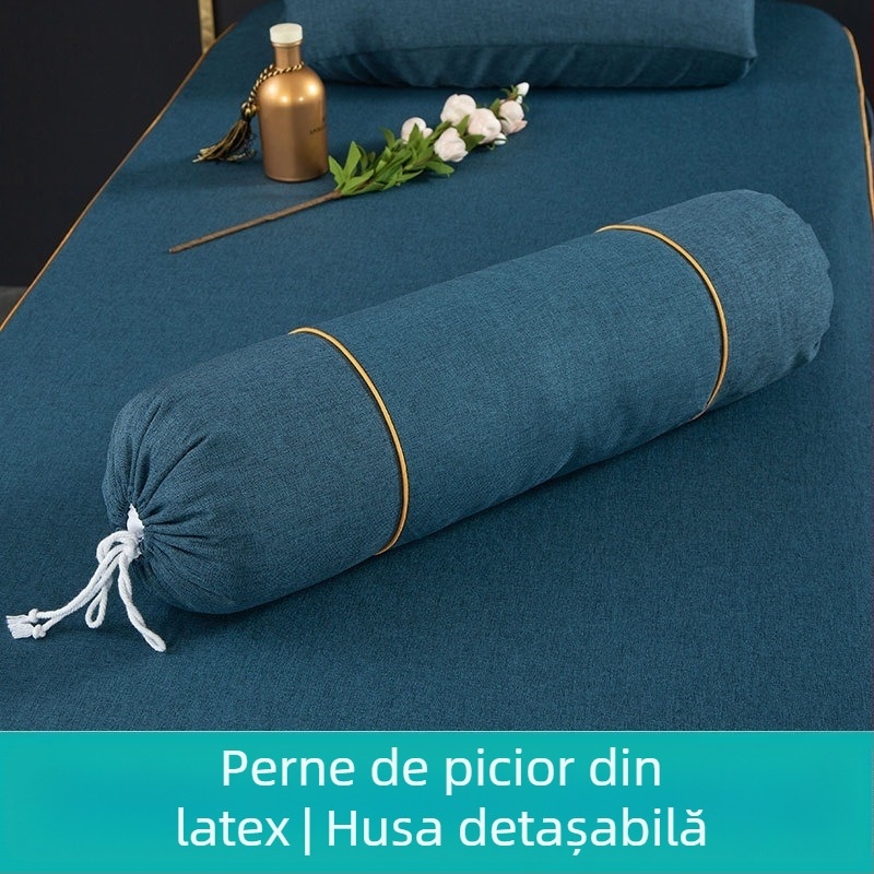 Perne pentru picior cilindrice extinse, în stil european – detașabile și lavabile, umplutură din mătase, set de patru piese