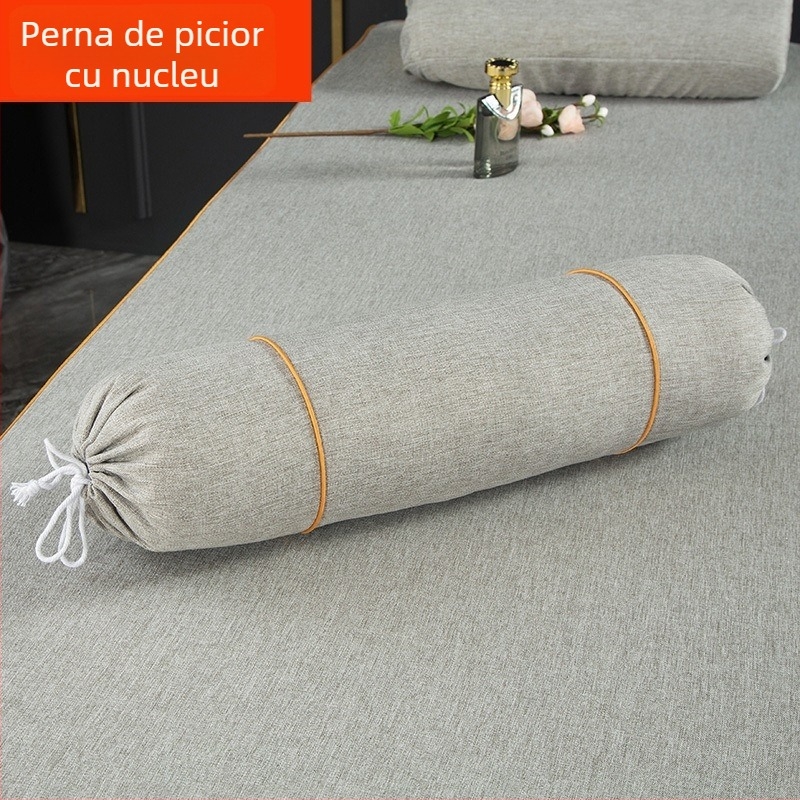 Perne pentru picior cilindrice extinse, în stil european – detașabile și lavabile, umplutură din mătase, set de patru piese