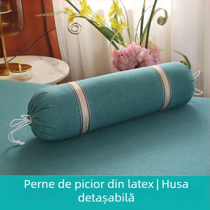 Perne pentru picior cilindrice extinse, în stil european – detașabile și lavabile, umplutură din mătase, set de patru piese